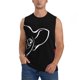 thumbnail image 1 of Fotbe French Bulldog Men's Camiseta sin Mangas Estampada para Hombres, Playera Casual para Gimnasio, Entrenamiento, Playa-3X-Large, 1 of 7