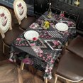 thumbnail image 3 of Pioneer Flower Floral Print Pattern Rectangle Tablecloth 60"x102",Waterproof Polyester Rectangle Table Cloth, Wipeable Spillproof Polyester Tablecloth for Dining, Camping, Indoor and Outdoor, 3 of 6