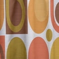 thumbnail image 4 of DESIGN ART Designart 'Abstract Retro Geometric Pattern VI' Mid-CenturyCurtain Single Panel 52 in. wide x 84 in. high - 1 Panel 84 Inches, 4 of 5
