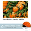 thumbnail image 2 of Tangerine Polyester Non-Slip Indoor Carpet Kitchen Mat - Machine Washable Door Rug Chair Mat, 2 of 6