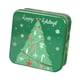 thumbnail image 5 of Lata de galletas navideñas con dibujos de chocolate, para guardar bocadillos, envoltorios de regalo, golosinas navideñas Árbol de Navidad verde, 5 of 9
