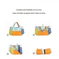 thumbnail image 4 of Hotpom Women's Multicolor Patchwork Handbag, Spacious Casual Multi-Compartment Sporty Tote Lightweight Foldable Satchel Bag Versatile Fashion Accessory, 4 of 6