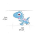 thumbnail image 2 of Cartoon Dinosaur 925 Sterling Silver Stud Earrings, 2 of 3