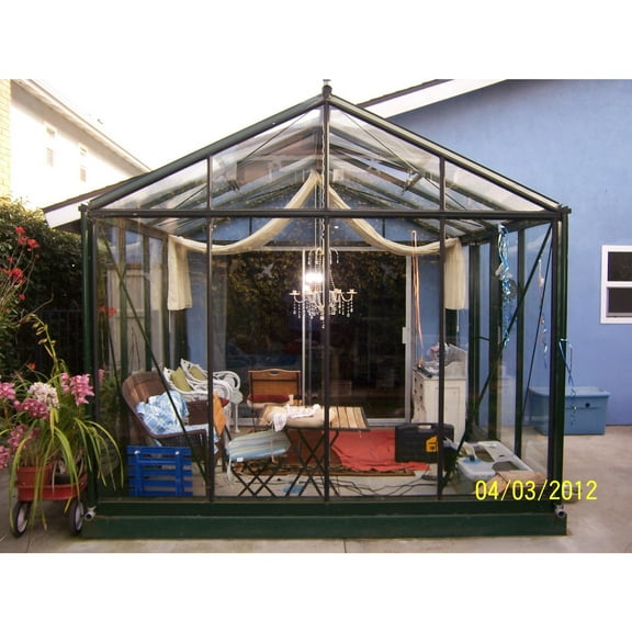 Exaco Royal Victorian VI 34 Black Polycarbonate Greenhouse