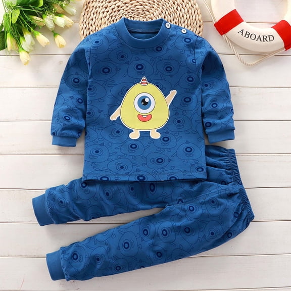 VeFlora Toddler Boys Outfit Sets 2 PC- Long Sleeve Kids Fall Winter Clothes Cute Casual Cotton T Shirts and Pants