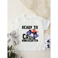 thumbnail image 2 of Boys T-shirt. Ready To Kindergarten. Car Pattern And Letter Print Fashionable And Breathable Round Neck Short Sleeved Top, 2 of 7