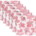 thumbnail image 5 of Coolnut Cloth Napkins 6PCS Peach Blossom Pink Dinner Table Napkin Decorative for Family Party Restaurant Wedding Use 20 Inch Washcloth Gift, 5 of 7