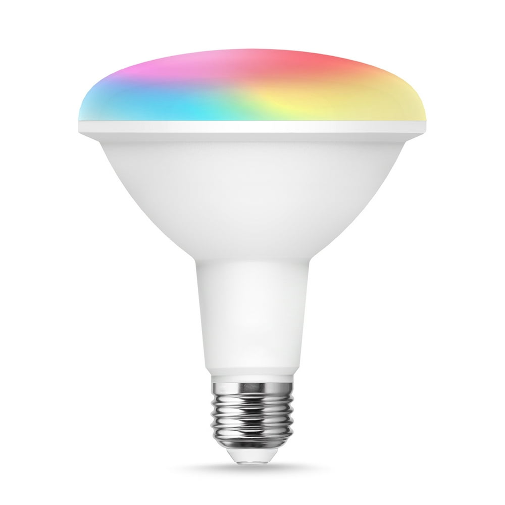 BR40 Smart LED Light Bulb, 15W RGB Color Changing Lights, 1450LM, 100W