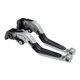 thumbnail image 1 of Palancas de freno y embrague cortas únicas para Aprilia RSV4 2009-2022, palanca de freno ajustable en 6 posiciones, aleación de aluminio T6 6061, tono titanio, 1 juego, 1 of 7