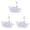white 3PCS, variant on Bathtub Cocktail Wine Glasses Creative Smoothie Cold Drink Cup Container