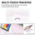 thumbnail image 5 of Kenke Keyboard Case for iPad (A16) 11th Generation 11 inch 2025,iPad 10th Generation 10.9 Inch 2022 – Magic-Style Keyboard with Multi-Touch Trackpad – Floating Cantilever Stand – Magnetic Case, White, 5 of 9