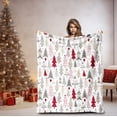 thumbnail image 4 of Ganfancp Christmas Flannel Printed Blanket New Office Nap Blanket Fleece Blanket Leg Blanket Warm Sofa Blanket Ofertas Del Día Manta*1, 4 of 6