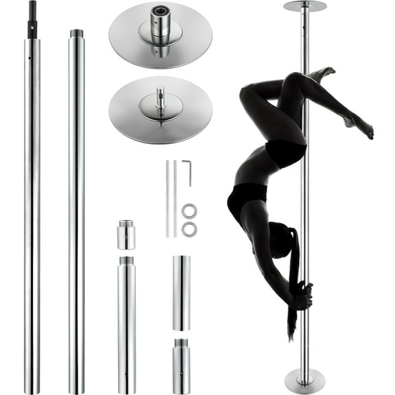 KFFKFF Professional Spinning Static Dancing Pole Portable Removable Fitness Kit