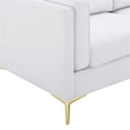 thumbnail image 6 of Modway Kaiya Modern Polyester Fabric Sofa with Gold Metal Leg in White, 6 of 9