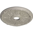 thumbnail image 3 of Ekena Millwork 18"OD x 3 1/2"ID x 1 3/8"P Antioch Ceiling Medallion (Fits Canopies up to 3 1/2"), Hand-Painted Pearl White, 3 of 5