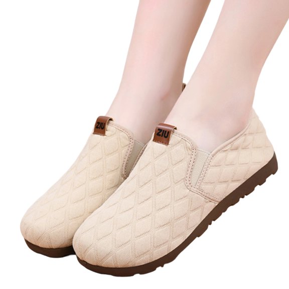 Women's Walking Shoes, Lightweight Breathable Mesh Slip on Sneakers with Cushion Sole and Comfortable Fit, Casual Lazy Shoes for Everyday Wear