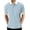 Light Blue, variant on Men's Short Sleeve Stripe Polo Shirts Casual Slim Fit Basic Designed Cotton Shirts