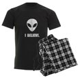 thumbnail image 6 of CafePress - I Believe In Aliens Men's Dark Pajamas - Men's Dark Loose Fit Cotton Pajama Set, 6 of 7