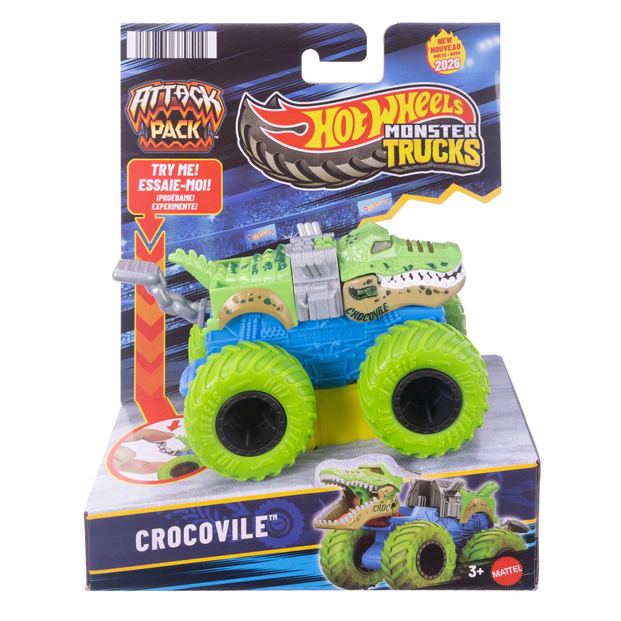 Hot Wheels Monster Trucks Bundle of 8 with Bonus Cars, Assorted