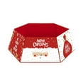 thumbnail image 1 of Kmbangi Christmas Tree Skirt, Santa Claus Letter Print Decorative Apron, 1 of 3