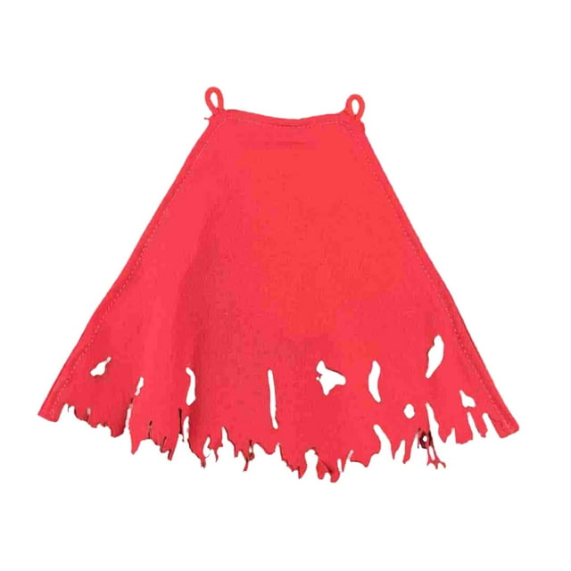 Capa a escala 1/12, modelo de capa, traje elegante, ropa de muñeca en miniatura a la moda para cuerpo de figuras de acción de masculino de 6 Rojo