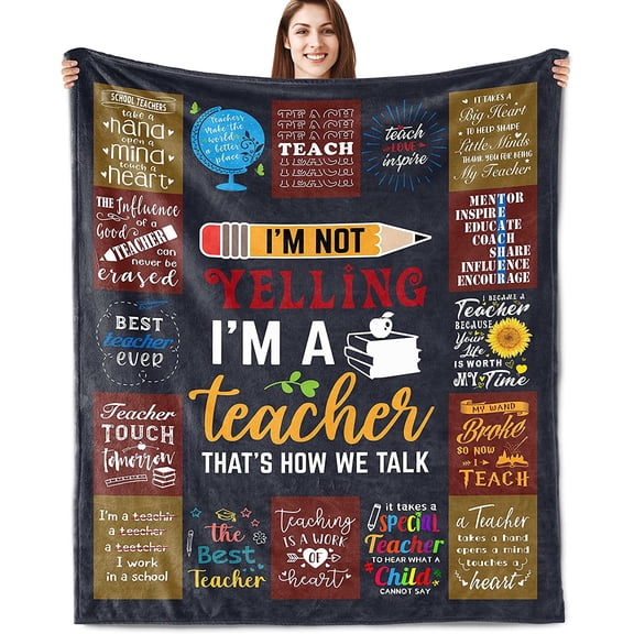 Teacher Appreciation Gifts Best Teacher Gifts for Women Gift for Teacher Gifts from Student Back to School Mothers Day Teachers Day Gifts Teacher Retirement Gifts Blanket 50X60 Inch