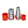 thumbnail image 2 of Flat Face Connect Under Pressure Hydraulic Quick Connect Coupler Set, 3/4? NPT Thread, 2 of 4