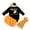 A-Orange, variant on mgoYE Newborn Baby Girl Halloween Outfit Ruffle Romper Bloomers Tutu Skirt Headband 3Pcs First Halloween Set Size 3-6 Months