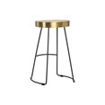 thumbnail image 3 of Sunpan Tabouret Nolie 26" Moderne en Acier et Métal Doré/noir, 3 of 6