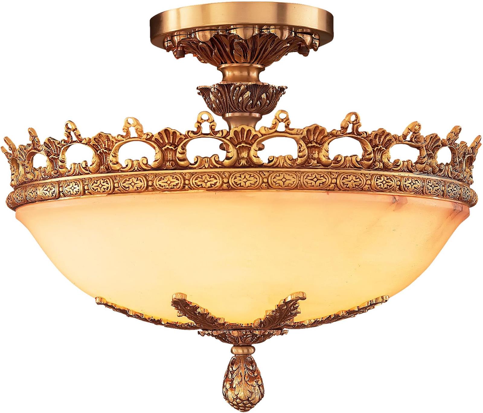 Ceiling Fixture DAVID MICHAEL LIGHTING 6Light French Gold Bronze Casting DM770