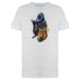 thumbnail image 1 of Black Fighting Betta Fish T-Shirt Men -Image by Shutterstock, Male Medium, 1 of 2