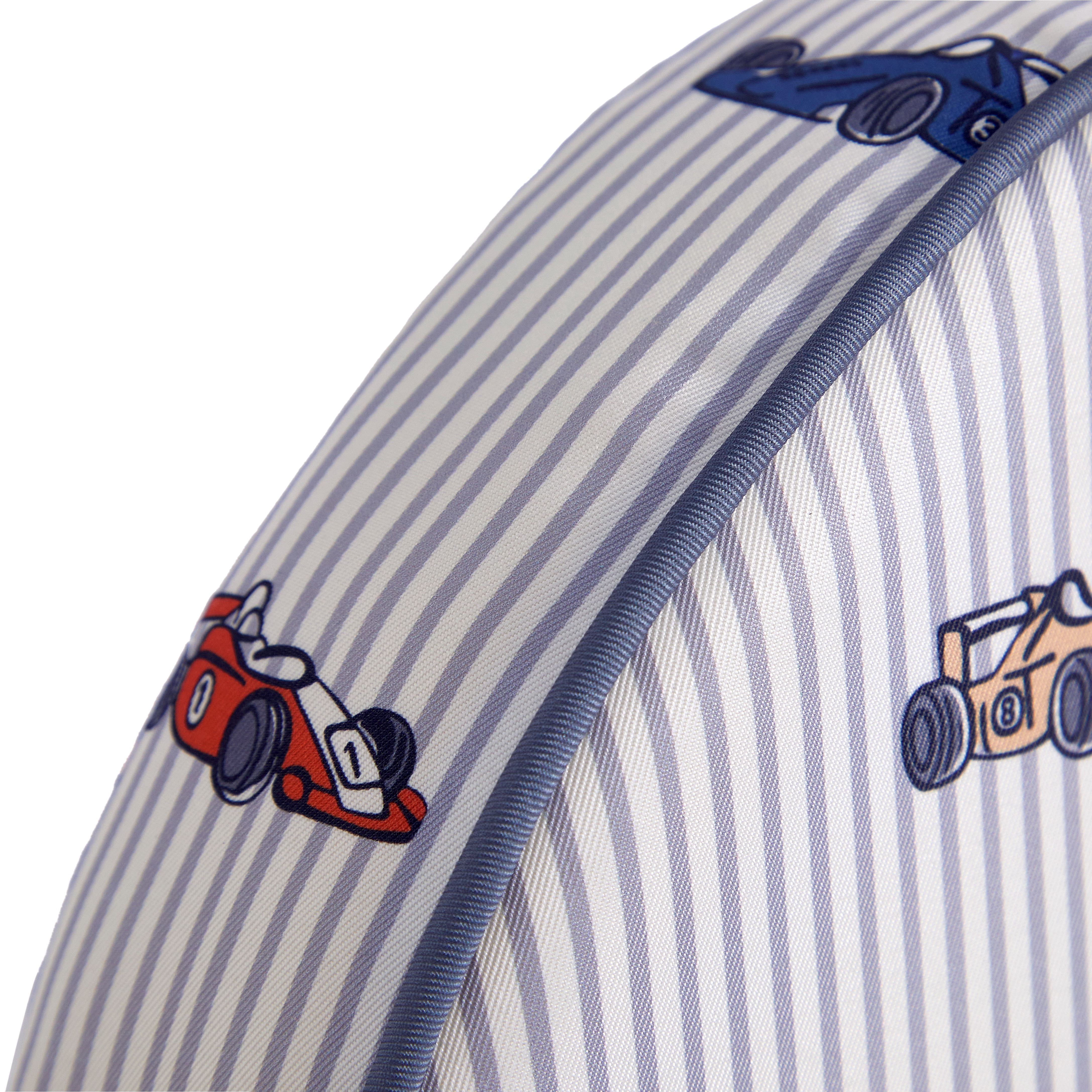 Little Next Toddler Race Car Stripe Foam Chair, Grey