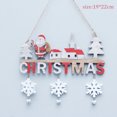 thumbnail image 4 of 2024 Wooden Christmas Door Hanging Oranments Wall Xmas Dec Merry Christmas Decor For Home Happy New Year Naviidad Door Pendants, 4 of 5
