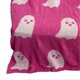 thumbnail image 2 of Ghosts Blanket Soft Comfortable Breathable Halloween Throw Blanket for Watching TV Camping Pink 100x150cm/39x59in 650g/22.9oz, 2 of 3