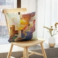 thumbnail image 5 of LALILO Throw Pillow Covers Cross Artwork Oil Canvas Art Modern Cushion Cover 18" x 18", 4116 Pack, 5 of 6