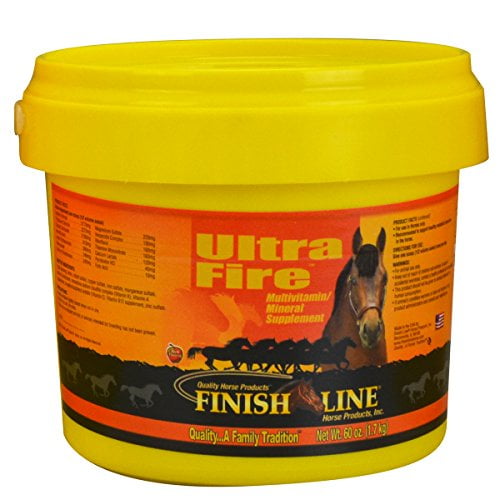 Finish Line Produits pour Chevaux inc Ultra-Vitamine de Feu et Minéraux 60 Onces - 01060