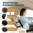 thumbnail image 3 of Everlasting Comfort Lumbar Support Pillow – Memory Foam Back Cushion for Office Chair, Car and Travel, 3 of 9
