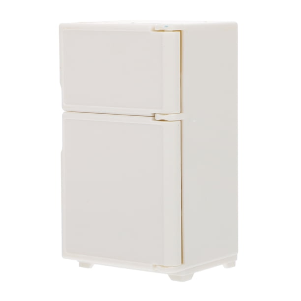 KAKOWELY Mini refrigerador para casa, adorno de bricolaje, modelo de minimueble, refrigerador en miniatura