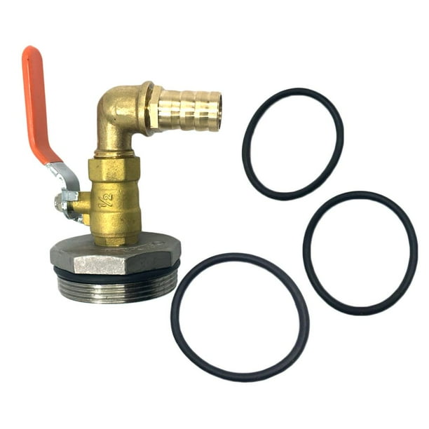Adaptador de Barril 200L/210L/50 galones de Acero Inoxidable Sunnimix Rosca G2'' φ58 mm Boquilla Recta/90 grados 20mm