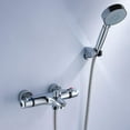thumbnail image 2 of Bathroom Thermostatic Shower Mixer Wall Mount Hot Cold Water Showering Faucet Temperature Control Valve, 2 of 8