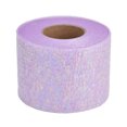thumbnail image 1 of Rollo de cinta navideña con gradiente de cinta sinfónica, adorno para el pelo con lazo hecho en casa, rollo de tul, color morado claro, 1 of 5