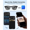 thumbnail image 6 of Tigebraver AI Smart Glasses With HD Camera, Video Recording, Voice Assistant Control & Bluetooth Music For Men Women (G2-Black), 6 of 8
