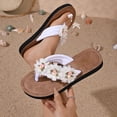 thumbnail image 2 of Sandalias de Mujer Cómodas Caminando de Moda Casual Floral Zapatos de Tamaño Mayor Flops Ligeros para Desgaste Al Aire Libre Sandalias de Playa, 2 of 9