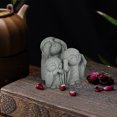thumbnail image 4 of Estatua de acuario japonesa, estatua de piedra, decoración para pecera, figura de acuario, decoración de jardín japonés, decoración para pecera pequeña (verde grisáceo), 4 of 7