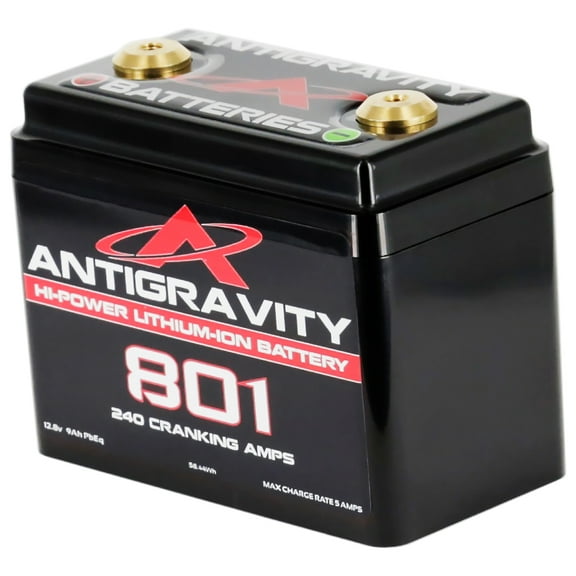 Antigravity Batteries AG-801 Small Case Lithium Starter Battery – Lightweight High-Performance Powersports Replacement