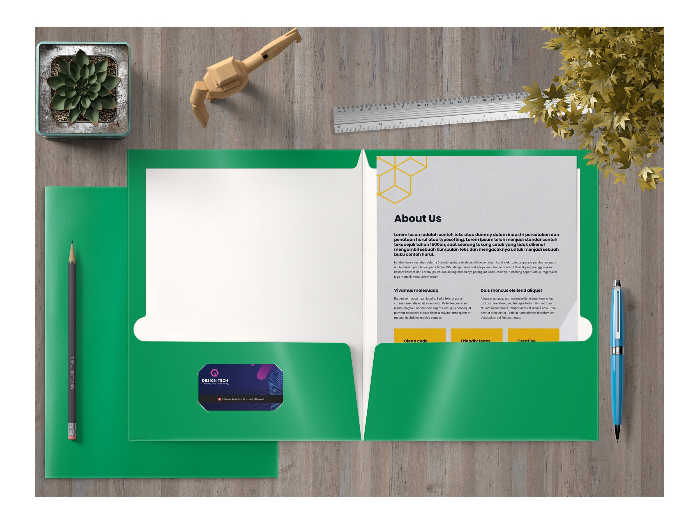 2 Pocket Glossy Laminated Green Paper Folders, Letter Size, 25 Pack, Green Paper Portfolios by Better Office Products, Box of 25 Green Folders