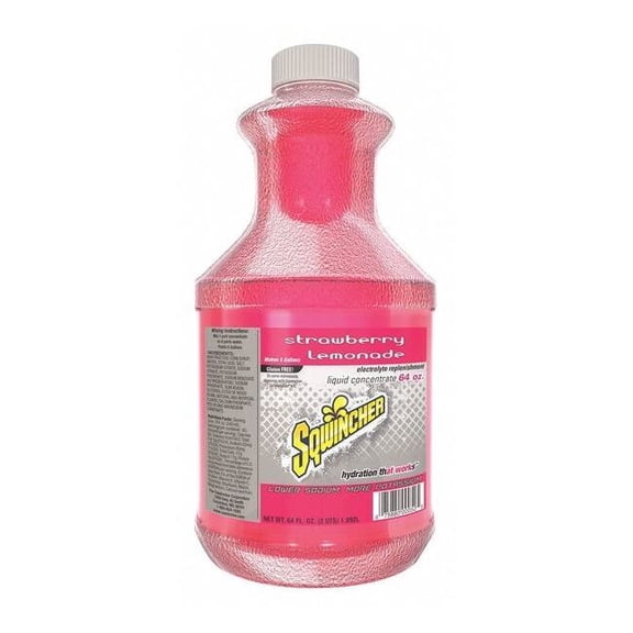 Sqwincher Sports Drink Liquid Concentrate 64 oz., Strawberry-Lemonade 159030319