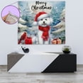 thumbnail image 4 of Merry Christmas Bichon Frise Enjoys Woofmas Winter Xmas Holiday Tapestry Bichons Dog Lovers Gifts Idea Wall Hanging Backdrop Home Decor - 02022, 4 of 5