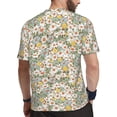 thumbnail image 2 of Wukai Daisy Print Men's Short-Sleeved Mesh T-Shirt,Quick-Dry Short Sleeve Workout T-Shirt-6X-Large, 2 of 8