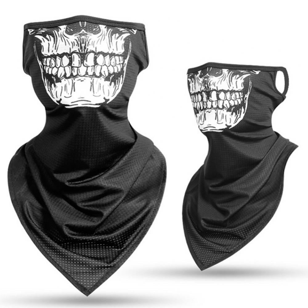 Seamless Breathable Sun Protective Windproof Ice Silk Triangle Mouth Face Scarf Fashion Earloop Neck Gaiter Scarf 